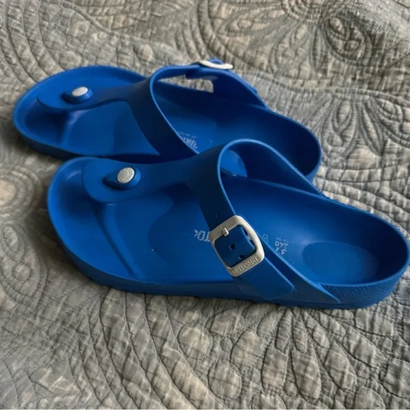 Birkenstock Gizeh EVA Sandals Scuba Blue 7 - Picture 3 of 14